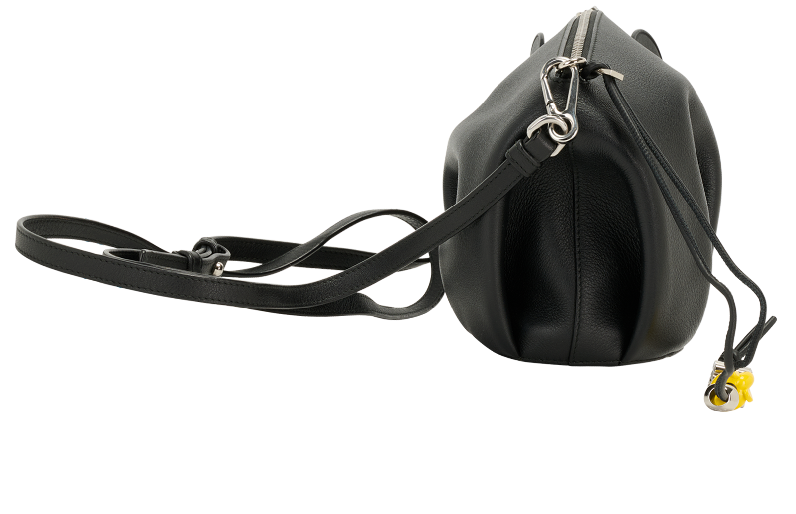 Mini Elephant Crossbody, &pound;450, Handbags, Black, Leather, Bottom view